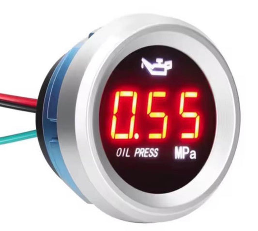 Relojería de presión de aceite digital para vehículo 52mm
