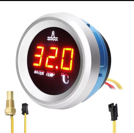 Reloj medidor de temperatura de Coolant digital 52 mm