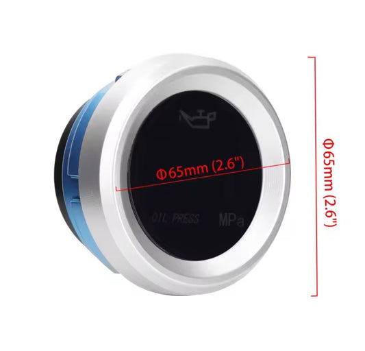 Relojería de presión de aceite digital para vehículo 52mm